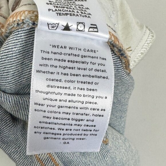 NWT Good American Good Classic Jeans Indigo Blue Size 20 High Rise Distressed - Picture 11 of 15